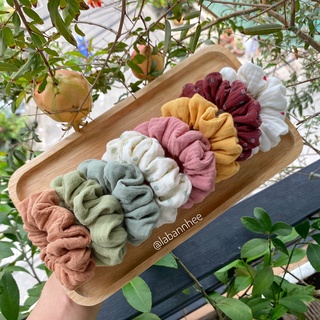 Dây cột tóc scrunchies, dây cột tóc vải, 100% handmade by LÀ BẠN NHÉ, size mini
