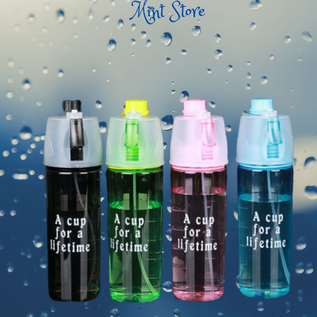 Bình nước uống phun sương thông minh đa chức năng thế hệ mới nhựa an toàn sức khỏe | BigBuy360 - bigbuy360.vn