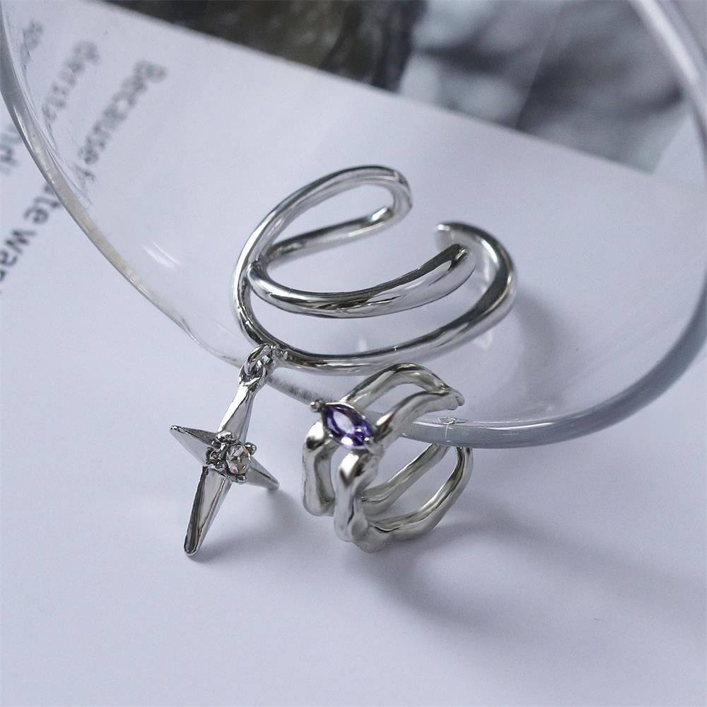 Khuyên Kẹp Vành Tai Bằng Hợp Kim Không Cần Xỏ Lỗ Thời Trang Cho Nam Và Nữ