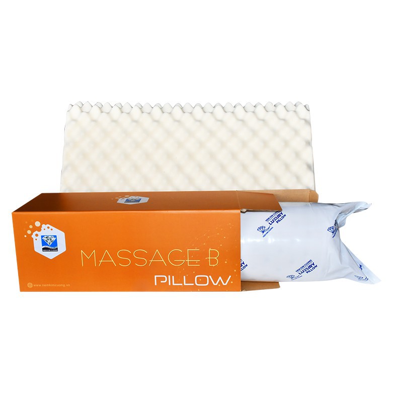 Gối Cao Su Hút Chân Không Xuất Khẩu - Massage B Kim Cương Kích Cỡ 37cm x 63cm