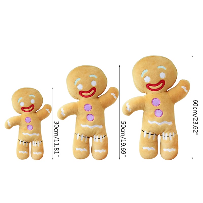 Gối Nhồi Bông Mềm Mại Hình Bánh Gừng / Bánh Quy / Người Đàn Ông Đáng Yêu Dùng Làm Quà Tặng Sinh Nhật