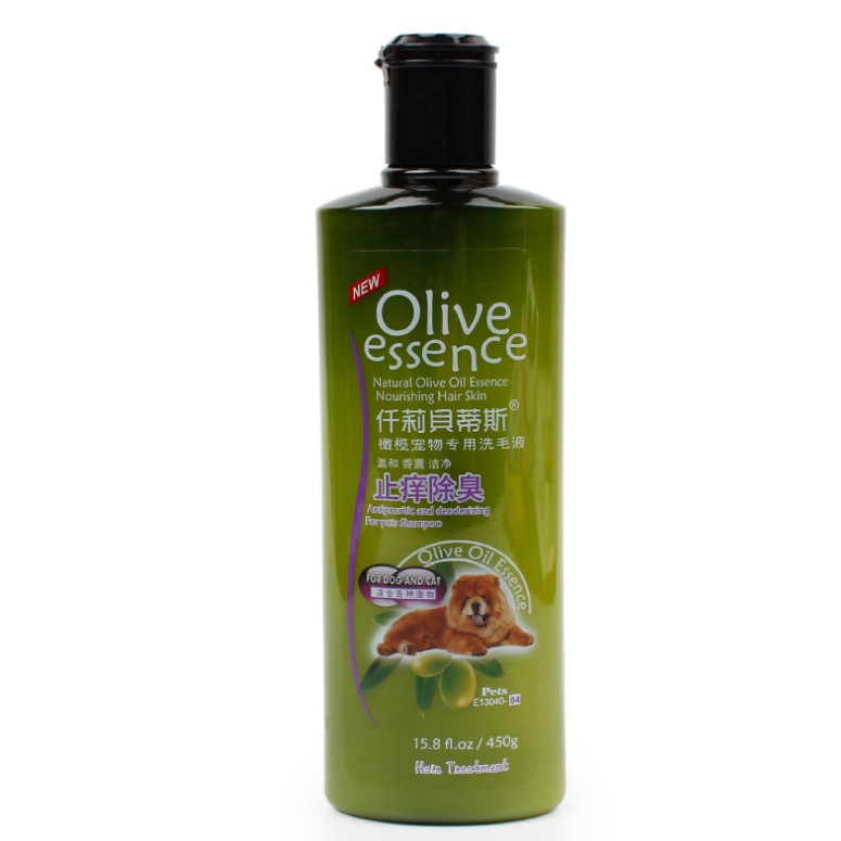 Sữa Tắm Chó Mèo Olive Siêu Mềm Mượt Trị Ve 450ml