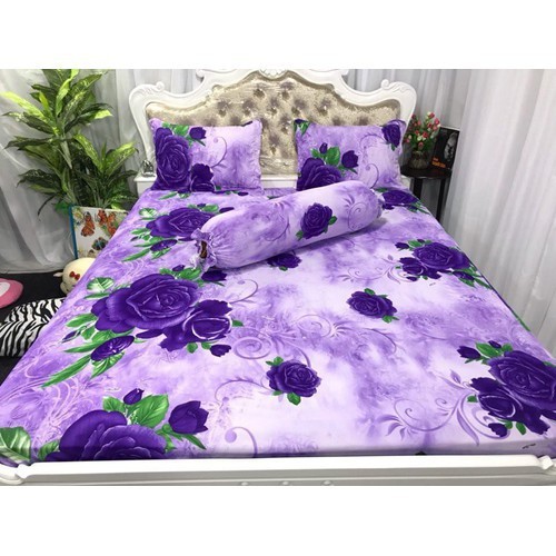 Bộ Drap Thun Lạnh Hàn Quốc 4 Món ( Không Chăn ) 1m6 x 2m Màu Sắc Ngẫu Nhiên Mẫu Shop Đăng