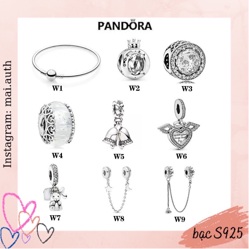 Charm bảng w tông trắng