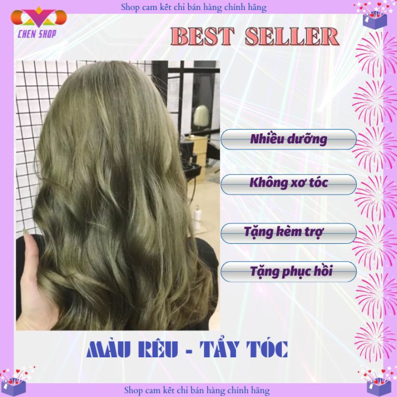 Thuốc nhuộm tóc RÊU KHÓI CHÍNH HÃNG màu nhuộm chính hãng KAMI 9J