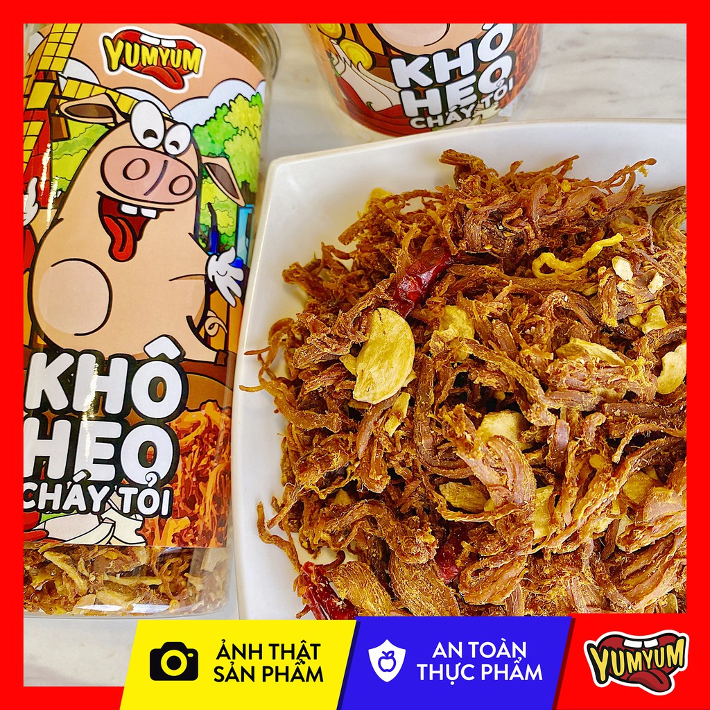 Khô heo cháy tỏi Yumyum ăn vặt siêu ngon