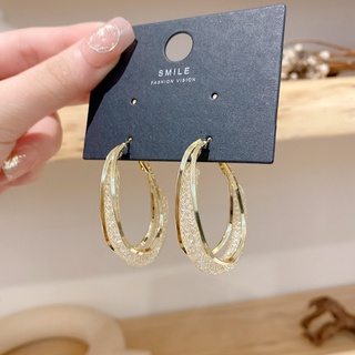 Bông Tai HìNh Oval ĐíNh Đá Sang TrọNg