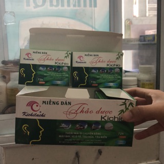 Dán say xe thảo dược Kichio ( hộp 2 túi )