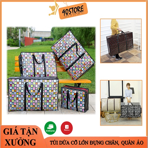 Túi dứa CỠ LỚN đựng chăn, quần áo có dây xách tiện lợi CHỐNG NƯỚC