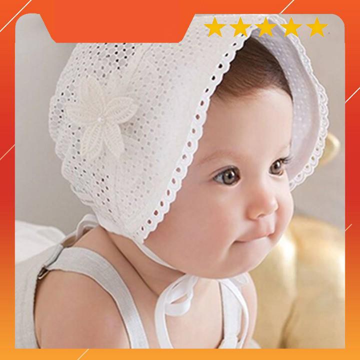 Nón Bèo Cho Bé Gái Kiểu Lưới Ren Cô Gái Hà Lan [ CÓ HÌNH THẬT ]