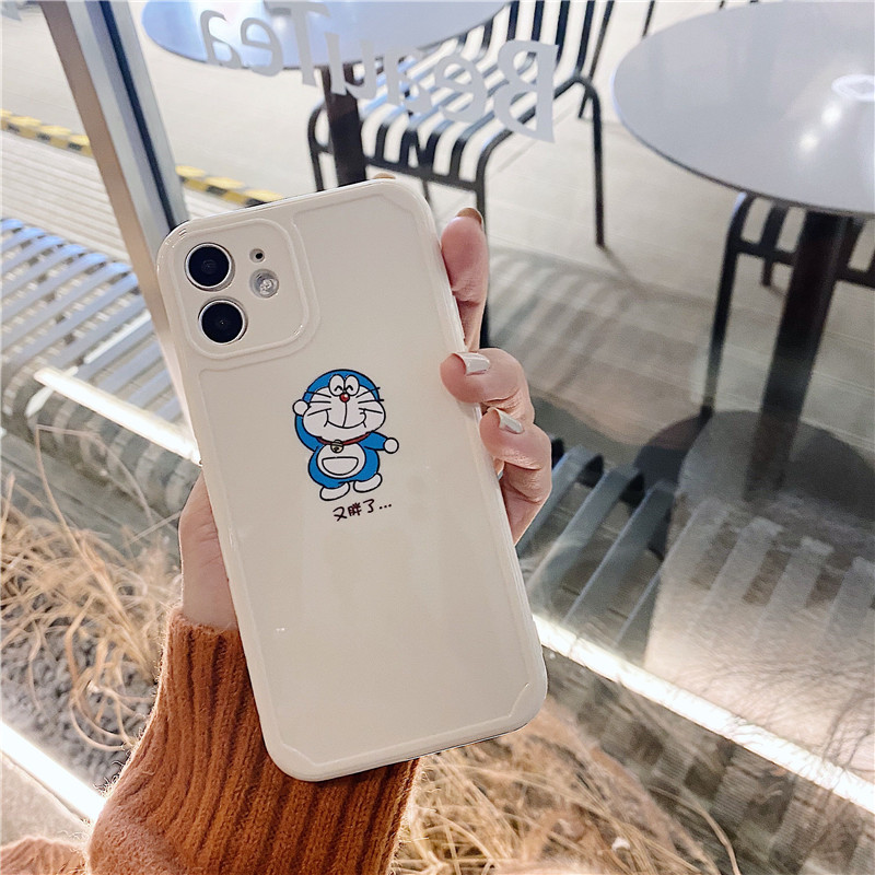 Ốp silicon Họa Tiết Hình Chú Mèo Doraemon Thời Trang Cho Iphone 12 11 Pro Max 7 8 Plus Iphone X Xs Max Xr Se 2020