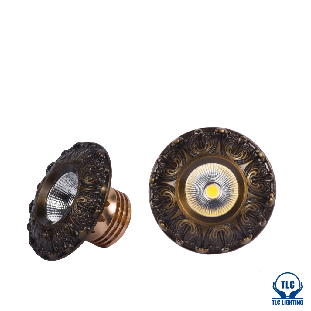 Đèn âm trần cổ điển Standard 2019 cao cấp, công suất 10W, Phong cách châu Âu, độ bền cao, Bảo hành chính hãng