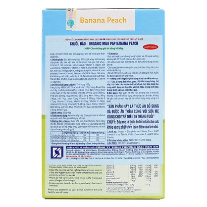 [TANG QUA]Bột Ăn Dặm HIPP Chuối Đào 250G MỚI