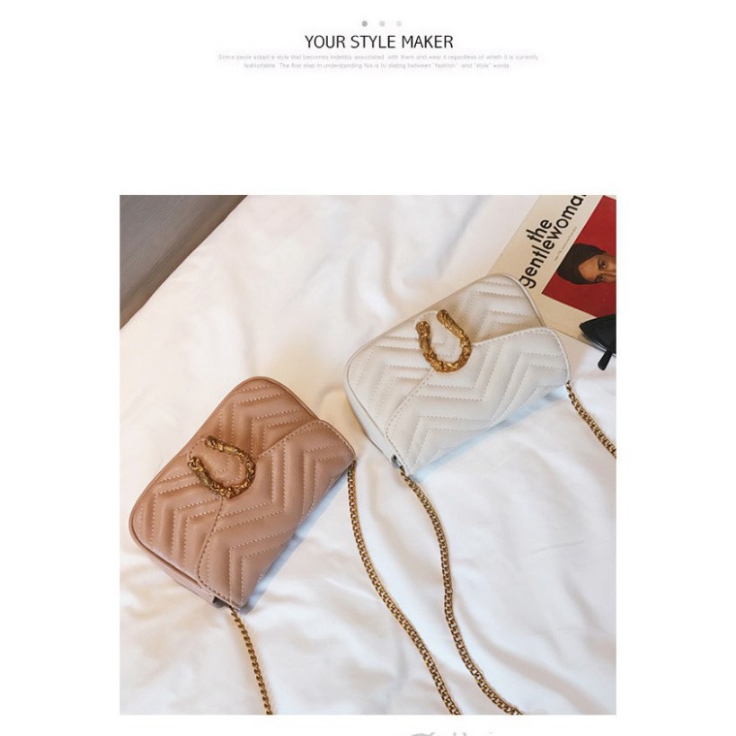 Túi xách nữ, túi đeo chéo khóa đồng  hình móng ngựa cao cấp trẻ trung thanh lịch TX23 - Túi xách Chip Xinh | BigBuy360 - bigbuy360.vn