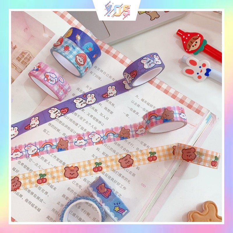 Băng keo washi tape dễ thương xinh xắn ulzzang