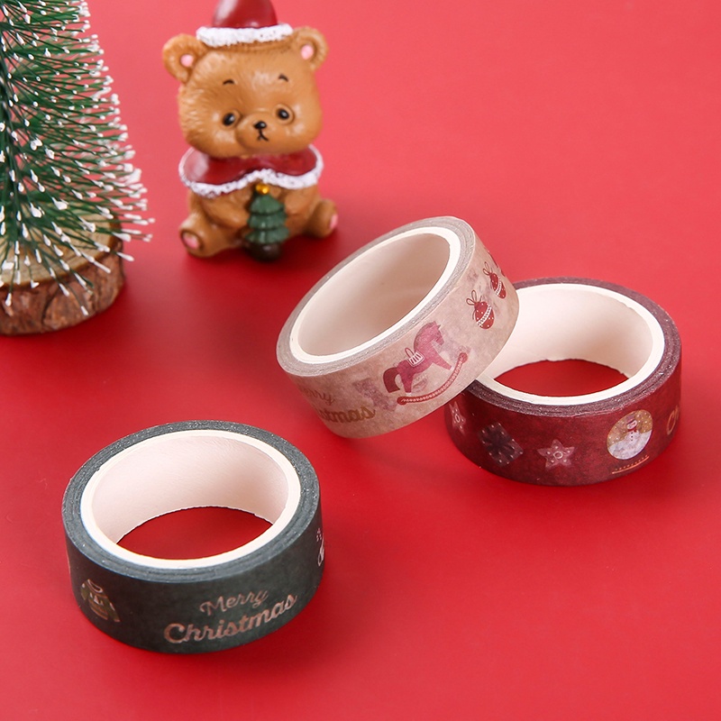 Băng keo giấy washi Nhật Bản in họa tiết hoạt hình dễ thương trang trí sổ tay DIY