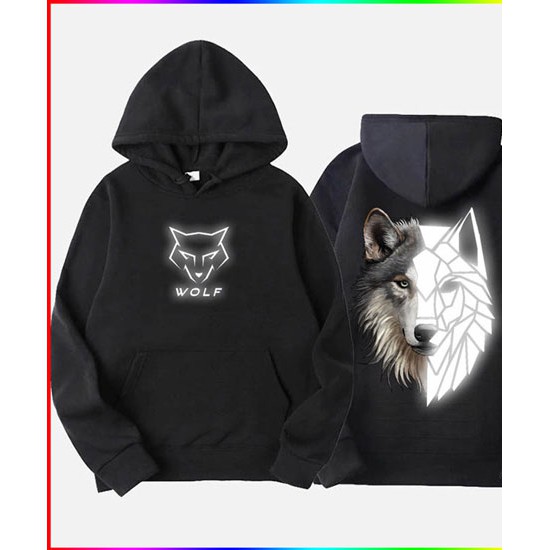 [CAM KẾT 1 ĐỔI 1] Áo khoác nỉ Hoodie phản quang Nam Nữ WOLF