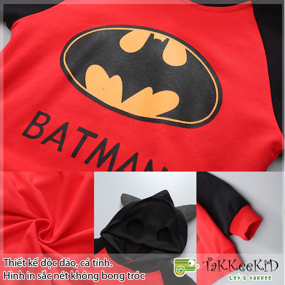 Bộ Thu Đông Cho Bé Trai Hình Bat Man Mẫu Mới Cực Hot Hàng Xịn Chất Đẹp Size Từ 1 đến 4 tuổi