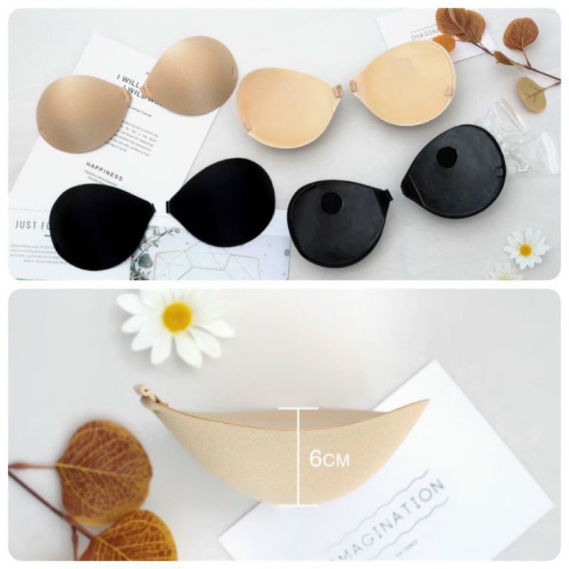 Áo lót dán cài trước mút siêu dày 6cm kèm dây lưng - miếng dán nâng ngực siêu dày 6cm