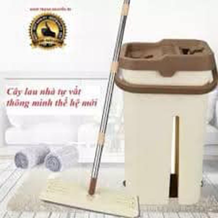 Bộ cây lau nhà 360 độ tự động thông minh vắt và làm sạch hàng siêu đẹp