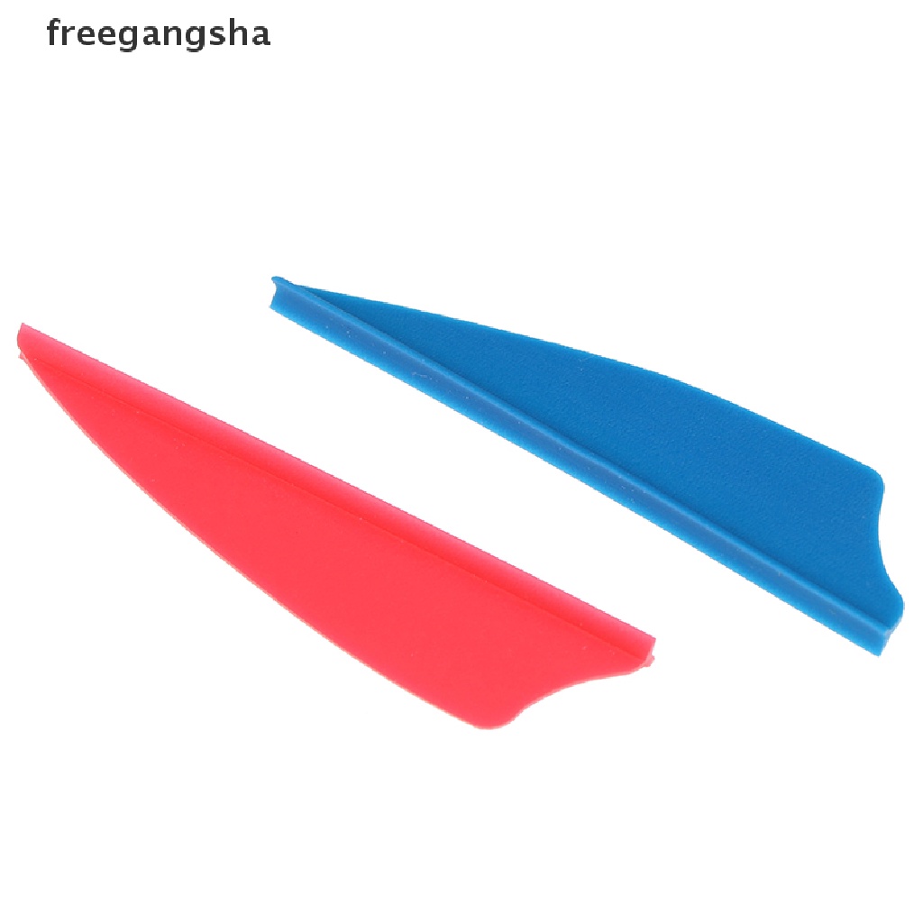 [FREG] 30pcs/bag 2&quot; Rubber Vanes Archery Arrow Feather Fletching Shield DIY Tool FDH
