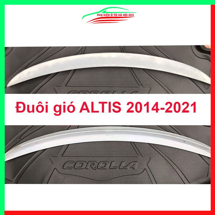 Đuôi gió sau xe liền cốp Altis 2014-2021 hàng mộc chưa sơn