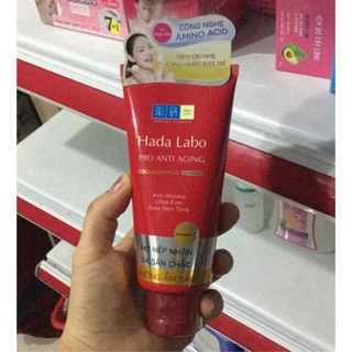 sữa rửa mặt HADA LABO PRO ANTI AGING lão hóa