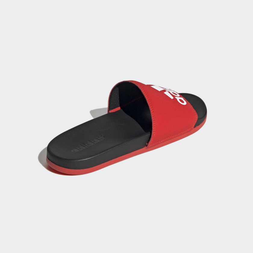 Dép quai ngang Adidas Adilette Comfort Slides thời trang nam đỏ đen F34722 - Hàng Chính Hãng - Bounty Sneakers