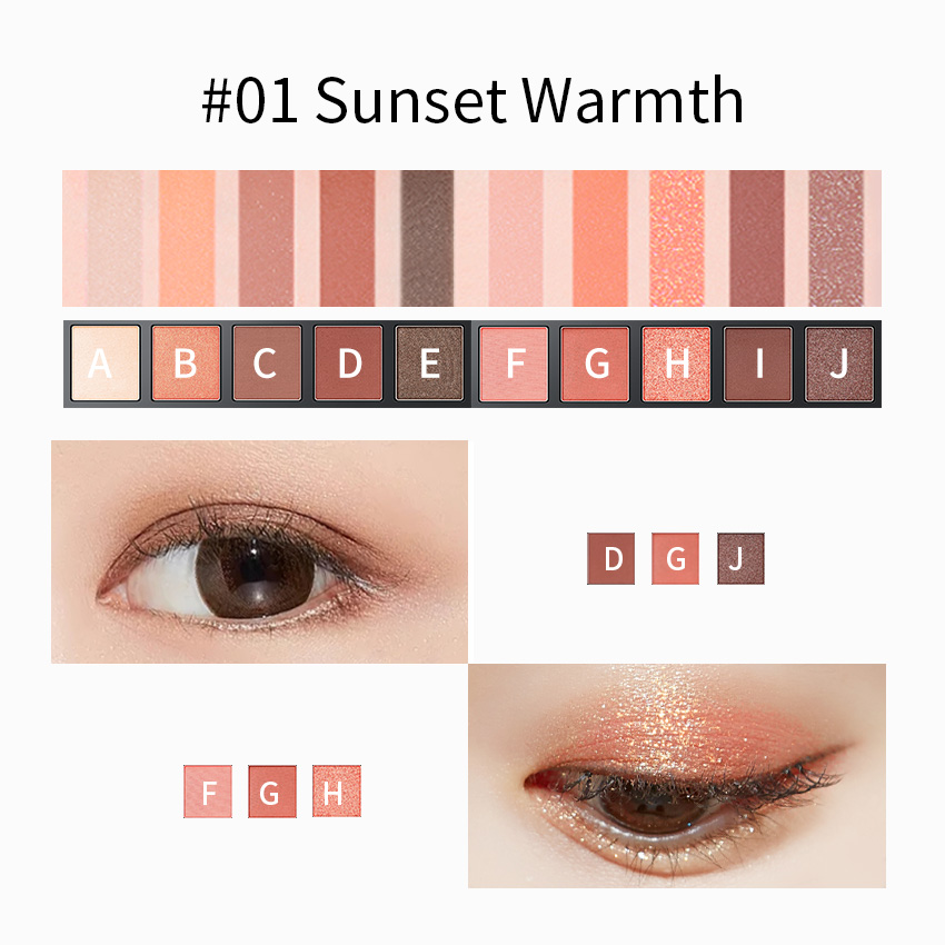 Bảng Phấn Mắt CARSLAN 10 Màu đa Chức Năng Phấn bắt sáng Tạo khối Phấn má hồng 12g | BigBuy360 - bigbuy360.vn