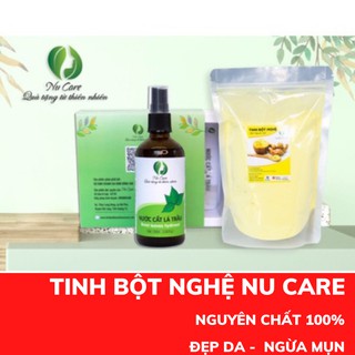 [TẶNG 100ML NƯỚC CẤT LÁ TRẦU] Tinh Bột Nghệ Nguyen Chất Nu Care