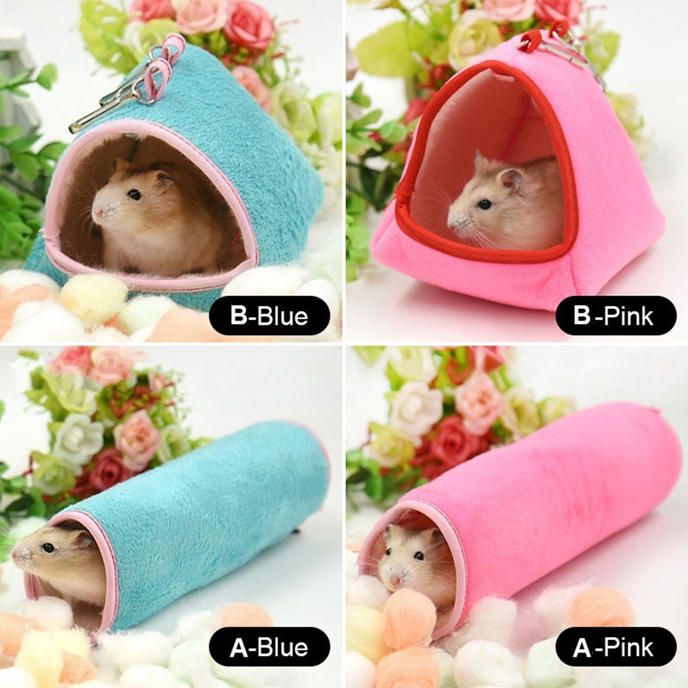 Lồng Ngủ Bằng Vải Bông Có Móc Treo Dễ Thương Cho Chuột Hamster