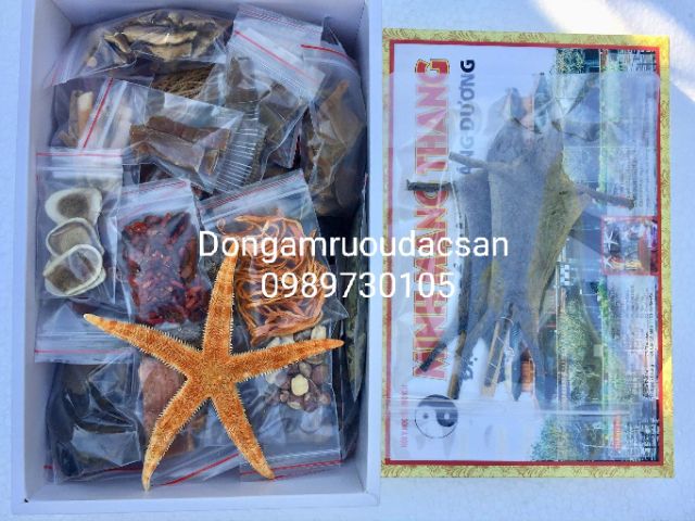 MINH MẠNG THANG HỘP  ĐỦ 33 VỊ 1.2KG 2 tắc kè