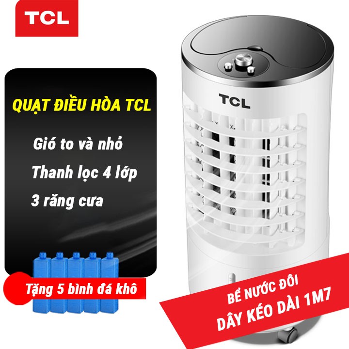Quạt đá TCL  có khiển + 5 gel đá - quạt đá siêu hot bảo hành 12 tháng