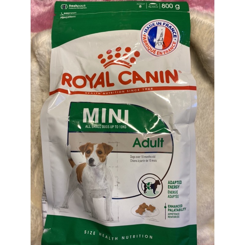 [CHÍNH HÃNG] Royal Canin Mini Adult 800g -Thức ăn cho giống chó nhỏ trưởng thành