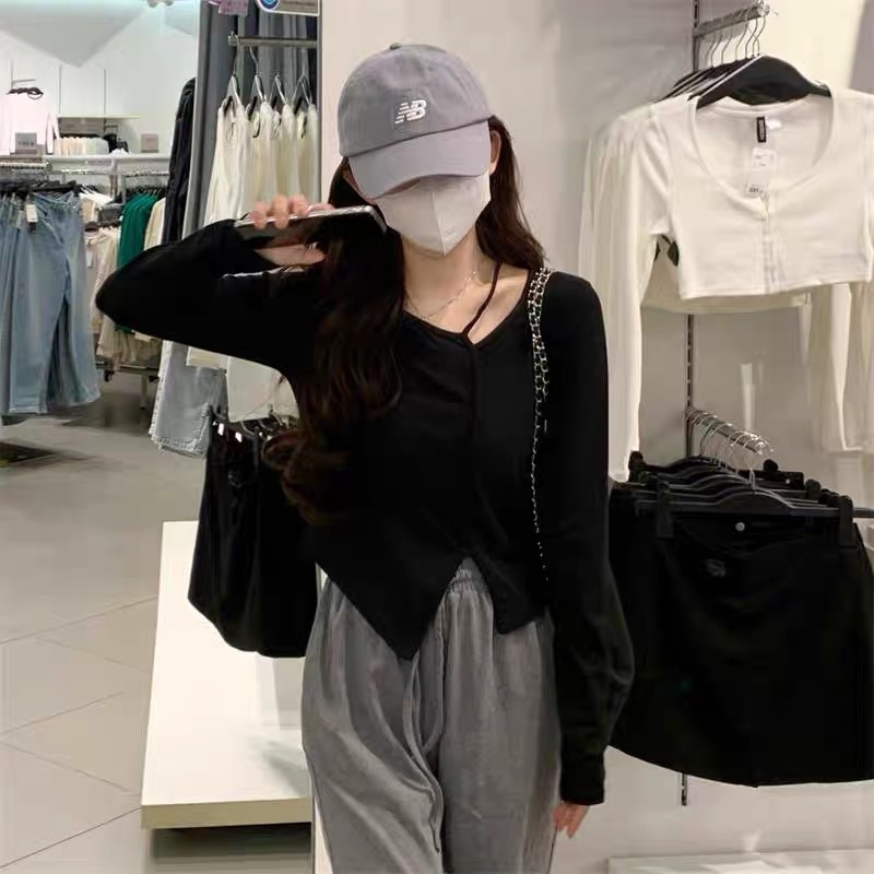 Áo thun dài tay lệch tà đi học đi chơi order 12 ngày