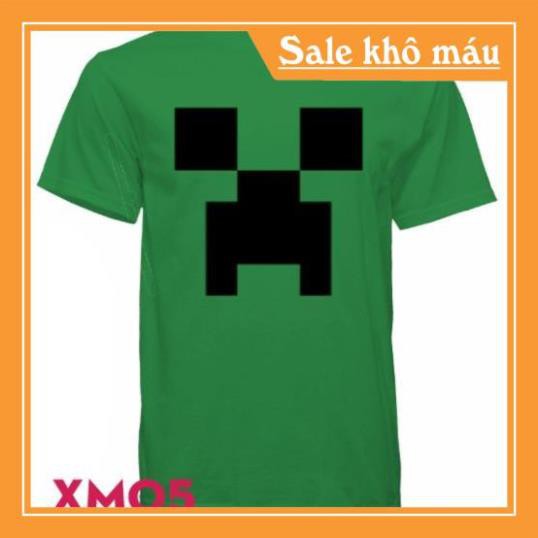 ÁO MINECRAFT- 🔥HOT🔥 Áo thun Minecraft Creeper Face.