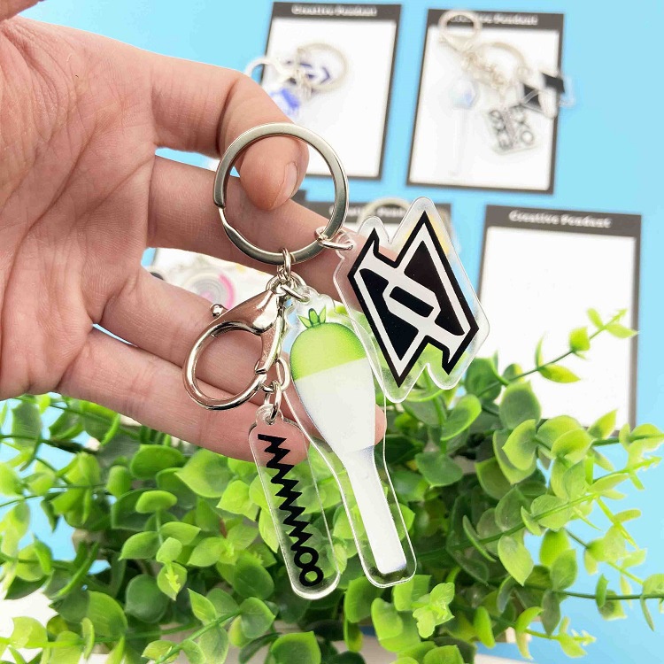 Móc Khóa Acrylic Hình Nhóm Nhạc TWICE MAMAMOO EXO SJ SEVENTEEN