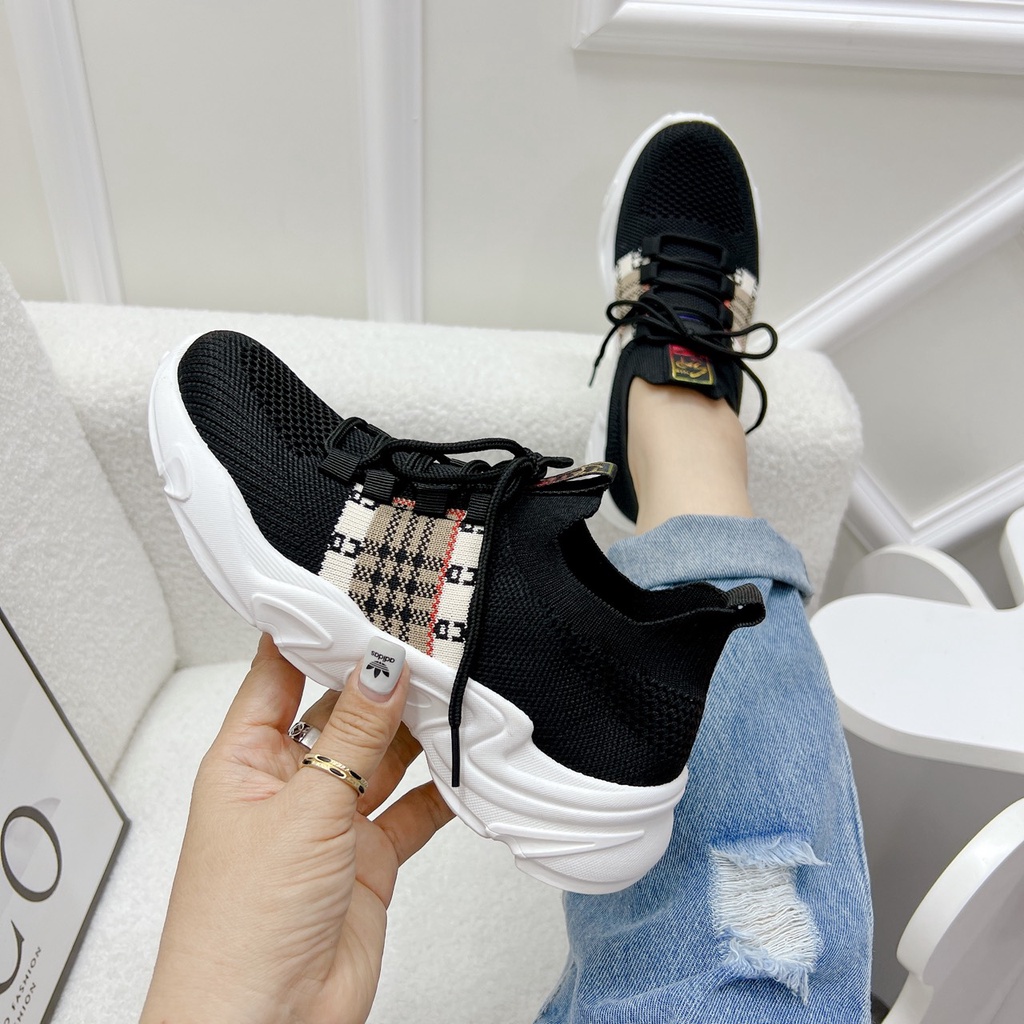 Bata Quảng Châu cao cấp chất len dệt co giãn cực mềm đi cực êm - Chị Chảnh Store