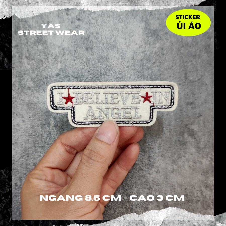 Sticker ủi áo cao cấp, miếng dán quần áo dùng làm Patch ủi, miếng vá quần áo, vá áo phao, trang trí BALO