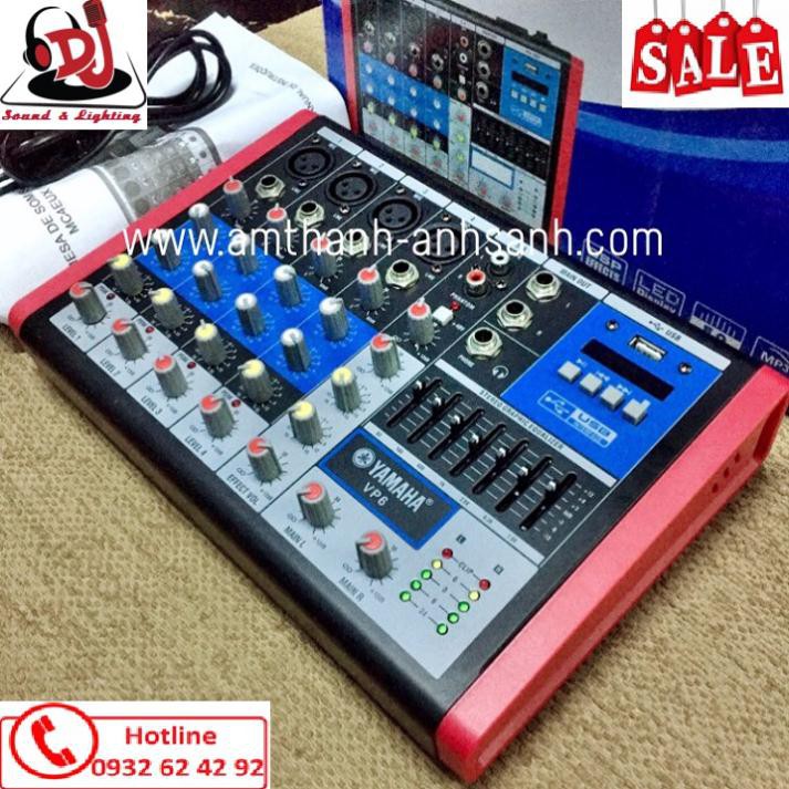 Mixer mini VP6, mixer karaoke nhỏ gọn,mixer karaoke