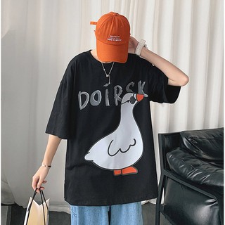 Áo phông nam nữ hình chú vịt ngộ nghĩnh, dễ thương - hot trend