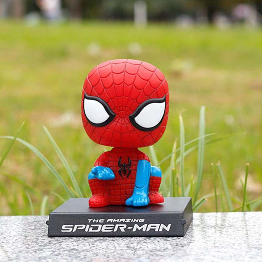 Giá Đỡ Điện Thoại Bằng PVC Hình Captain America Hoạt Hình Trang Trí Xe Hơi