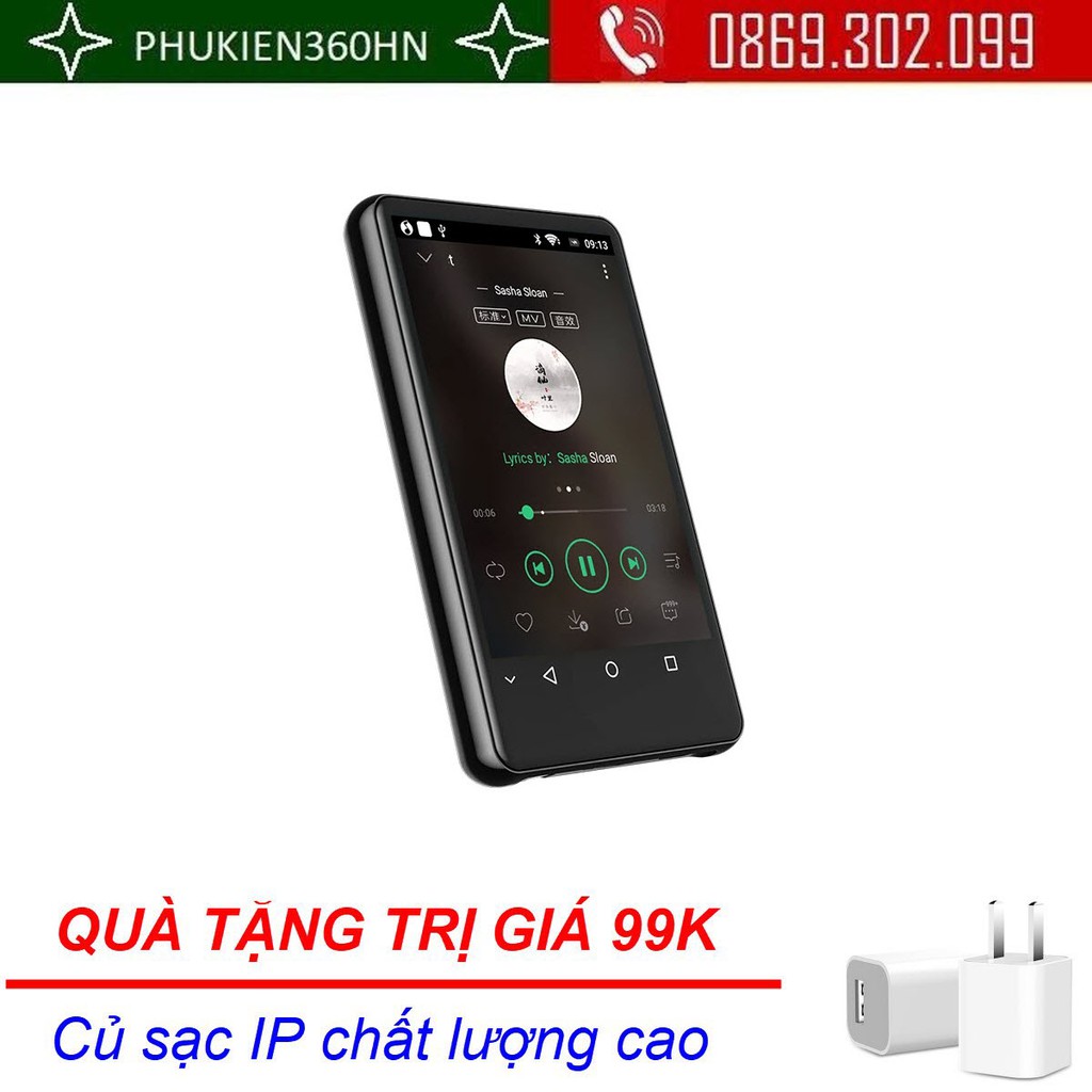 (Quà tặng 99k) Máy Nghe Nhạc Android MP4 Màn Hình Cảm Ứng 4.0 Inch Kết Nối Bluetooth WiFi Ruizu H6 Bộ Nhớ Trong 8GB/16Gb