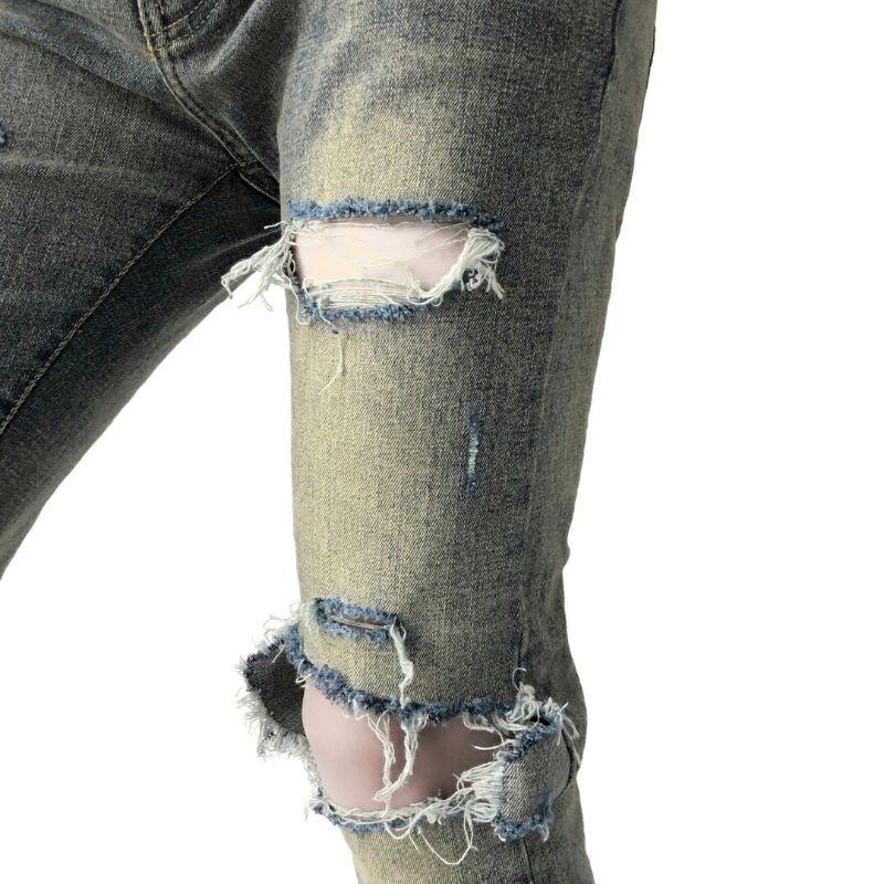 Quần Skinny Jeans Xanh Rách J003 - JCUS