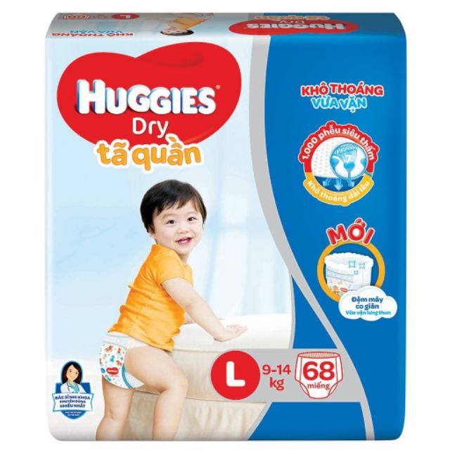 [HCM] Tã quần Huggies đủ size M74/L68/XL62/XXL56