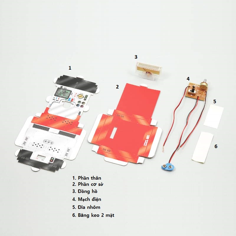 Đồ chơi lắp ráp máy phát hiện nói dối hỗ trợ phát triển tư duy cho bé từ 6