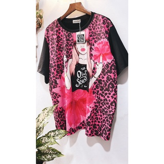 áo thun thái unisex bigsize[da beo hồng KY35