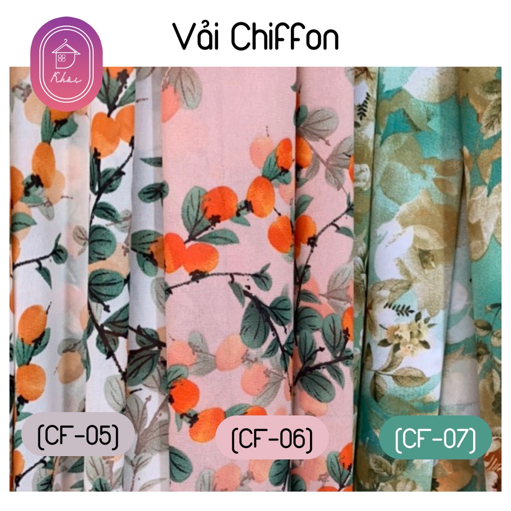 Vải Chiffon cao cấp may váy đi chơi, đi làm đều được, vải may lên người cực sang chảnh, chất thoáng mát