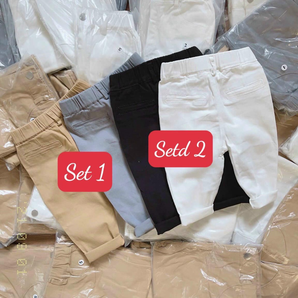 Quần dài kaki cho bé trai loại 1 cúc đẹp dày dặn hàng xuất dư cao cấp JIMADO CC55226