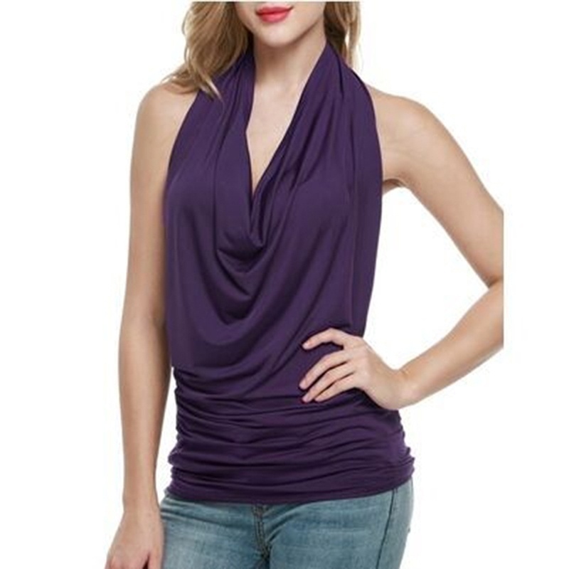 Áo tank Top Hai Dây Cổ Yếm Hở Lưng Gợi Cảm Cho Nữ